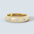 Round Lab-Grown Diamond Flush Eternity Ring in Yellow Gold Front View
